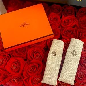 HERMÈS BOX AND TWO FRAGRANCE BAGS NEW AUTHENTIC. Large wallet size